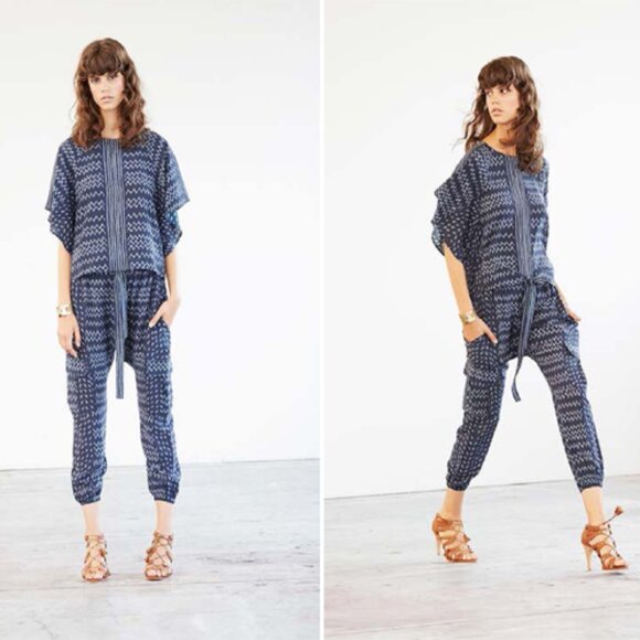 Ulla Johnson Ikat Silk Harem Pant, size 6 - Picture 1 of 8